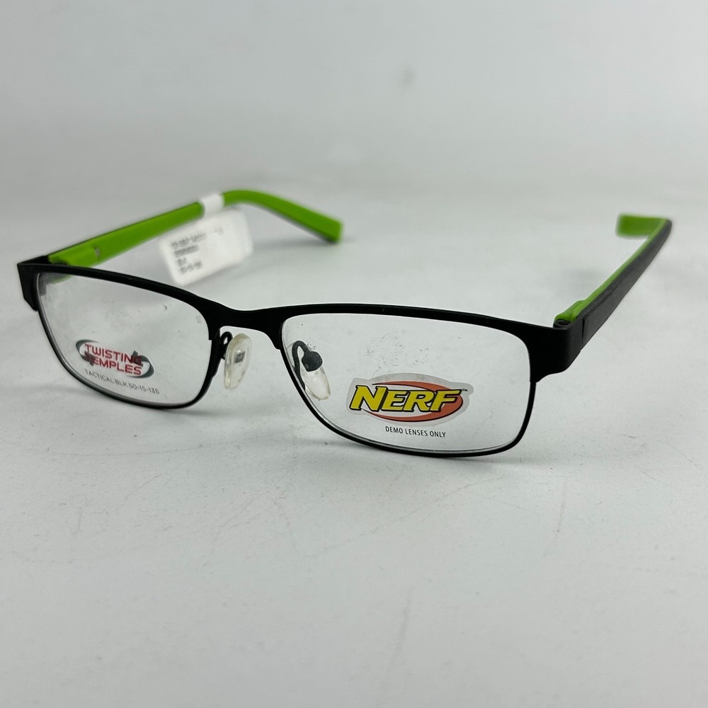 Hasbro Nerf 555808203 Unisex Youth Eyeglasses Frame Black Full Rim 50-15-135 mm
